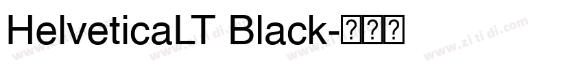 HelveticaLT Black字体转换